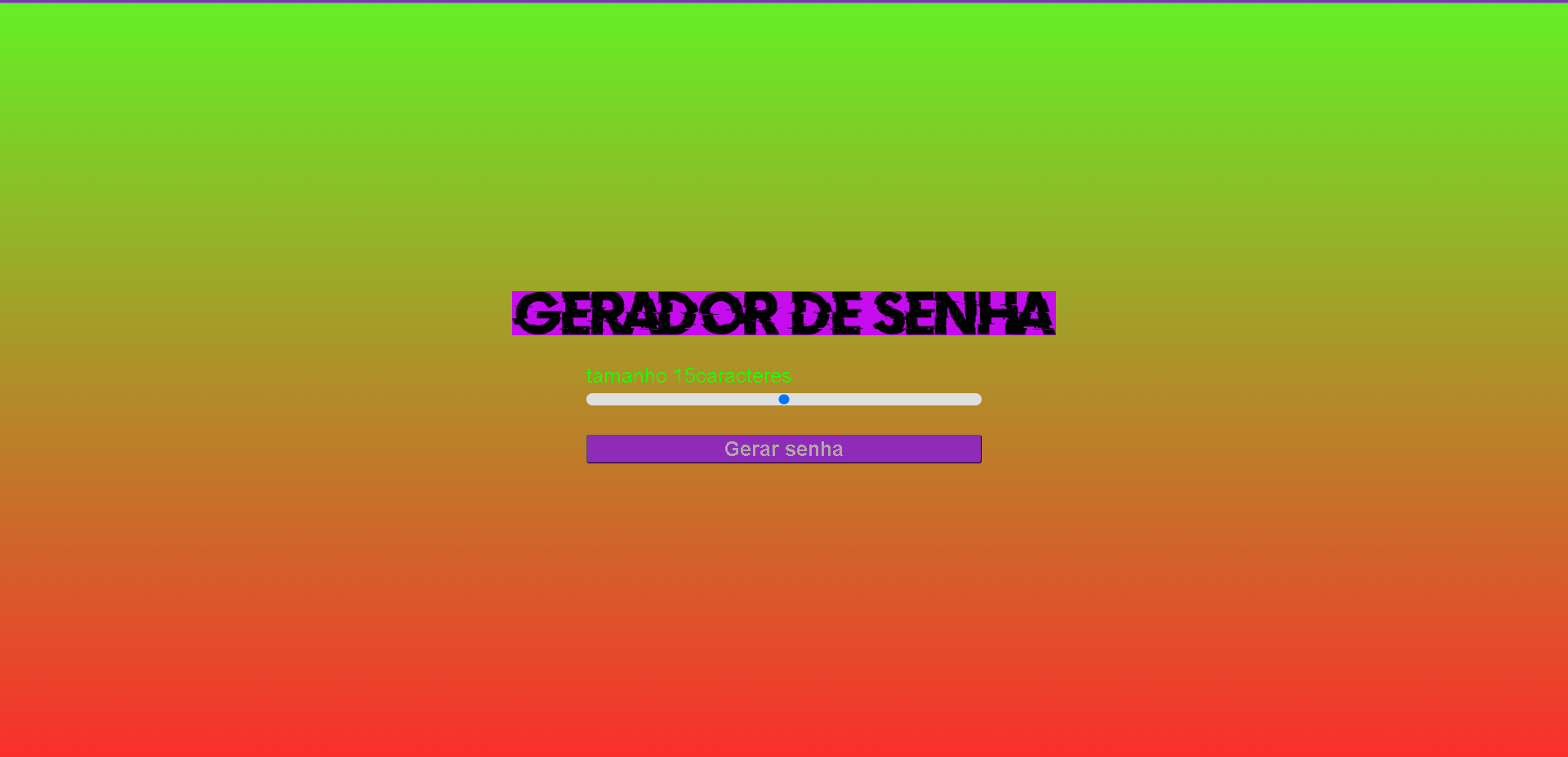 gerador de senhas